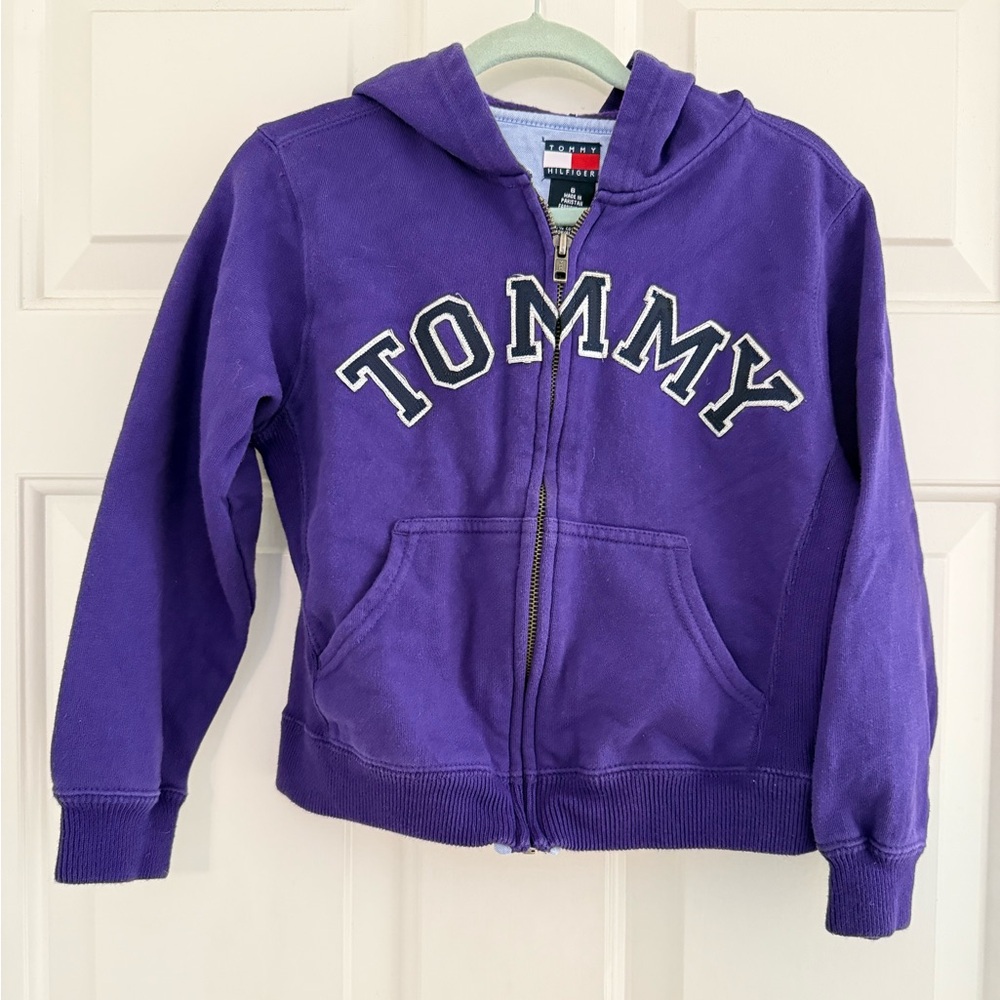 Vintage Tommy Hilfiger Zip Up Hoodie Medium